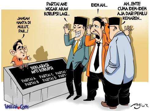 Karikatur Politik Mengenai Korupsi di Indonesia  AyunitaBlog